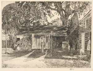 Leñera vieja, Easthampton, 1929 de Childe Hassam