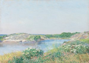 El pequeño estanque, Appledore de Childe Hassam