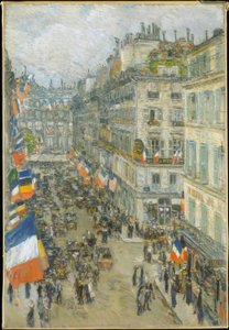 Catorce de julio, Rue Daunou, 1910 de Childe Hassam