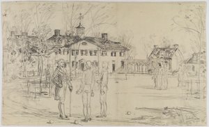 Washington en Mount Vernon de Childe Hassam