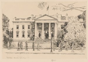 Casa Blanca, Washington, 1925 de Childe Hassam