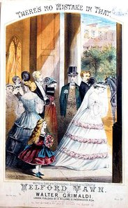No hay error en eso, una portada musical, c.1860
