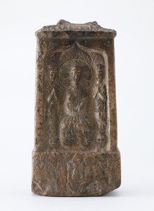 Tabla budista en forma de santuario en miniatura, Periodo de División, c.520 d.C. de Chinese School