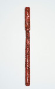 Cepillo tallado y tapa, chino, siglo XVI de Chinese School