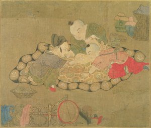 Niños jugando, Dinastía Ming