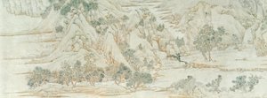 Paisaje chino, dinastía Ming (tinta y lavado en papel) de Chinese School