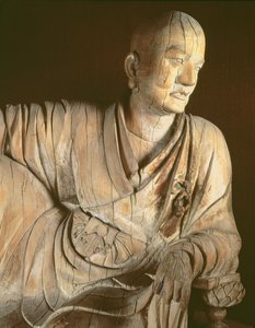 Figura de un lohan, dinastía Yuan (1260-1368)
