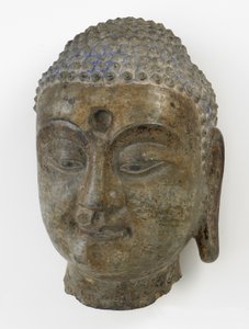 Cabeza del Buda, Período de División, 550-577 de Chinese School