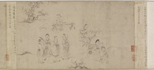 Ilustraciones del Séptimo Mes de las Odas de Bin, dinastía Song o Yuan de Chinese School