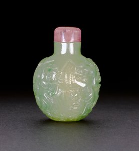Frasco de rapé de jadeíta, c.1780-1850