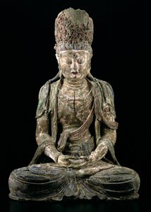 Gran bodhisattva sentado en meditación, dinastía Jin (1115-1234)