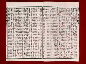Página de un Libro de Poesía de Chuang-Tzu de Chinese School
