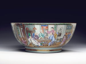 Ponchera rara y masiva, c.1775 de Chinese School