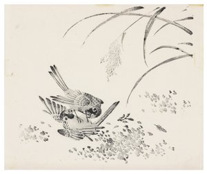 Serie de Diez Bambúes, siglo XVIII de Chinese School