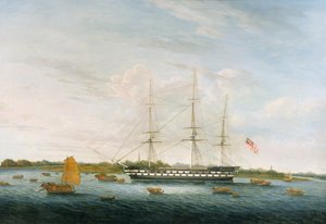 El Earl of Balcarras de la Compañía de las Indias Orientales en Cantón, 1816 de Chinese School