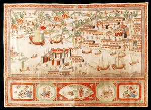 Tapiz de pared de Chinese School