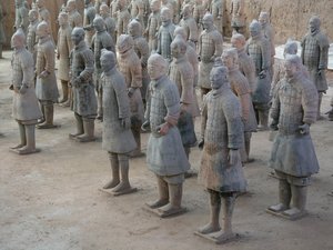 Museo de Xian, guerreros de terracota de la tumba del Emperador Shi Huangdi de Chinese School
