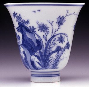 Copa de Beber de Cáscara de Huevo Semi, marca y período Kangxi 1662-1722