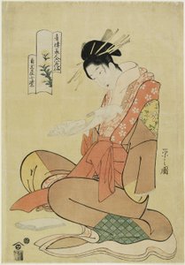 Komurasaki de la Casa Kadotamaya, 1794-1795 de Chobunsai Eishi