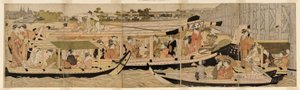 Barcos de placer en el río Sumida