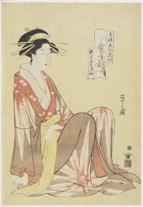 Shizuka de la Casa Shizutamaya, c. 1794-1795 de Chobunsai Eishi