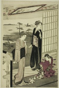 Suma, de la serie "Una parodia de moda del cuento de Genji (Furyu yatsushi Genji)" de Chobunsai Eishi