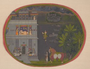 Escapada nocturna, ca. 1800-10 de Chokha