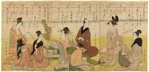 Los seis inmortales de la poesía, abreviado de Chokosai Eisho