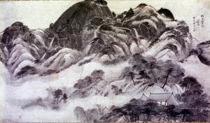 Art coreen: Monte Inwang. Grabados de Chong Son (1676-1759). Siglo XVIII. Colección Jai Hyang John de Chong Son