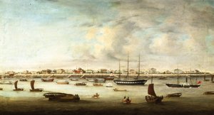 Barcos de pesca chinos, Shanghái, c.1857