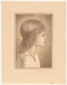 Retrato de una chica desconocida de Chris Lebeau (signed by artist)