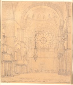 Parte del interior de San Marcos en Venecia de Christen Købke