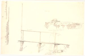 Muelle y detalle de Sortedamssøen de Christen Købke