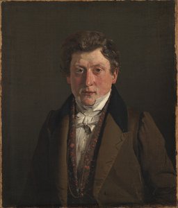 Retrato del primo y cuñado del artista, el tendero Christian Petersen de Christen Købke