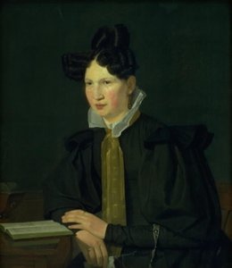 Retrato de la cuñada del artista, Susanne Købke, de soltera Ryder de Christen Købke