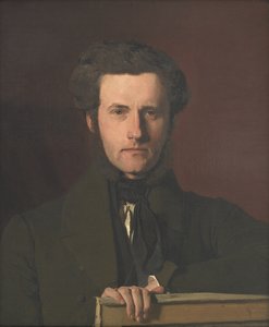 Retrato del artista decorativo G.C. Hilker de Christen Købke