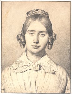 Retrato de la esposa del artista, Susanne Cecilie de soltera Købke de Christen Købke