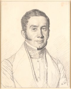 Retrato del cuñado del artista, capitán C.B.Købke de Christen Købke
