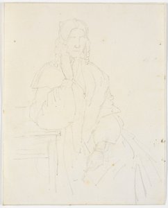 Boceto de la esposa del Comandante Købke, Jacobine, nacida Feilberg de Christen Købke