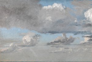 Estudio de nubes de Christen Købke