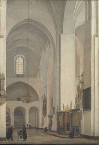 El Transepto de la Catedral de Århus de Christen Købke