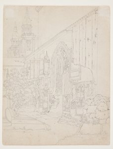 Vista al Jardín de una Iglesia de Christen Købke