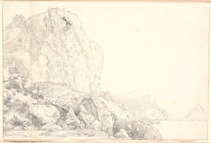 Vista de la costa cerca de Marina Piccola en Capri