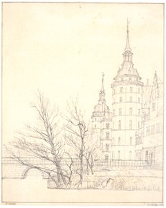 Castillo de Frederiksborg. Vista desde el puente de las monedas