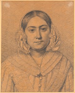 Retrato de Antoinette Christiane Købke de Christen Købke