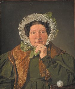 Retrato de la madre del artista, Cecilia Margrethe Købke, de soltera Petersen