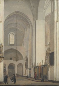 El Transepto de la Catedral de Århus de Christen Købke