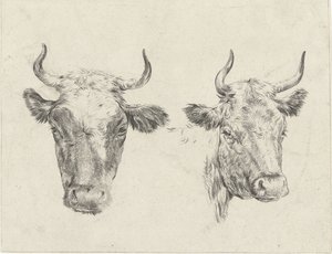 dos cabezas de vaca de Christiaan Godfried Schutze van Houten