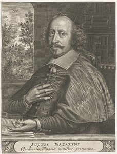 Retrato del Cardenal Mazarino, 1660s-1670s de Christiaan Hagen