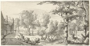 paisaje con granja de Christiaan Josi